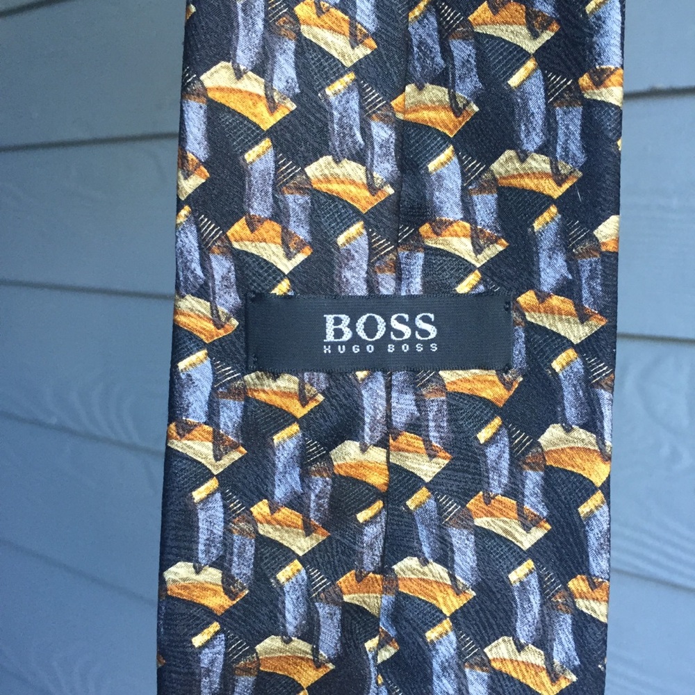 Hugo Boss Silk Abstract Print Tie